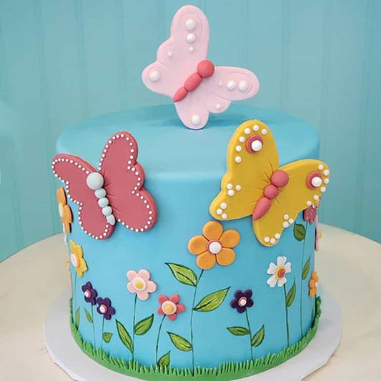 Butterfly Garden Designer Cake