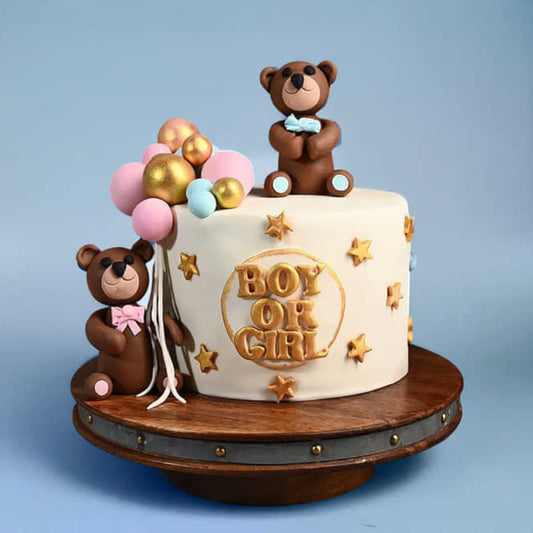 Teddies Baby Shower Theme Cake