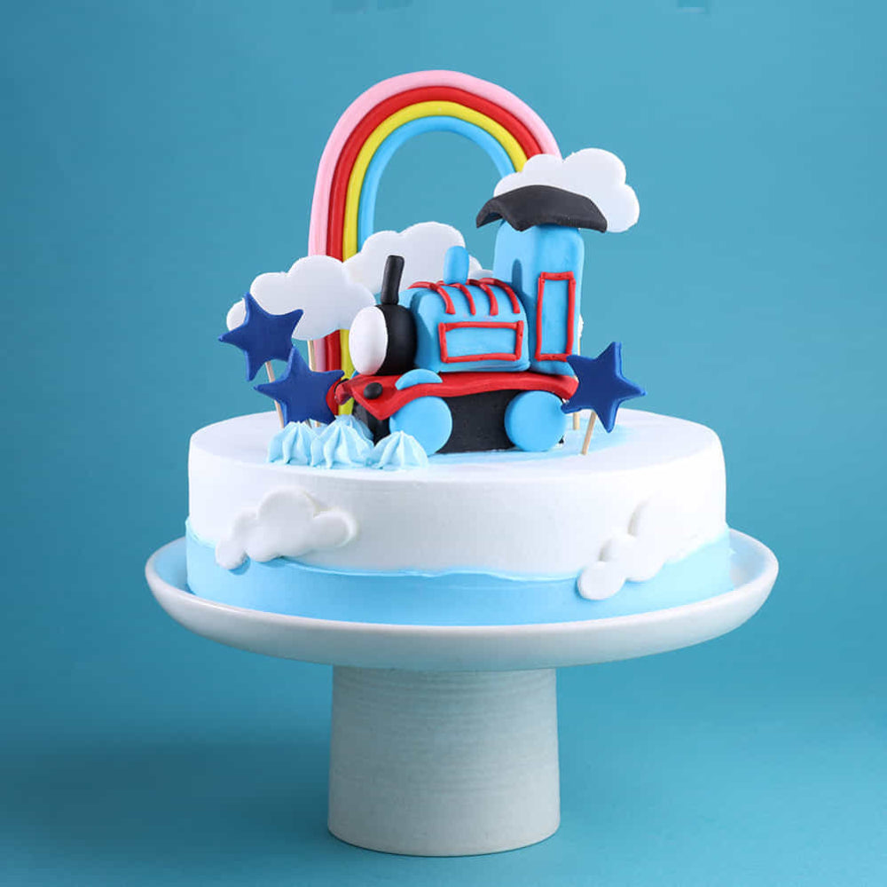 Train Rainbow Cake