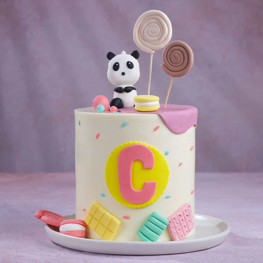 Candyland Panda Theme Cake