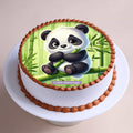 Bamboo Bliss Panda Theme Cake
