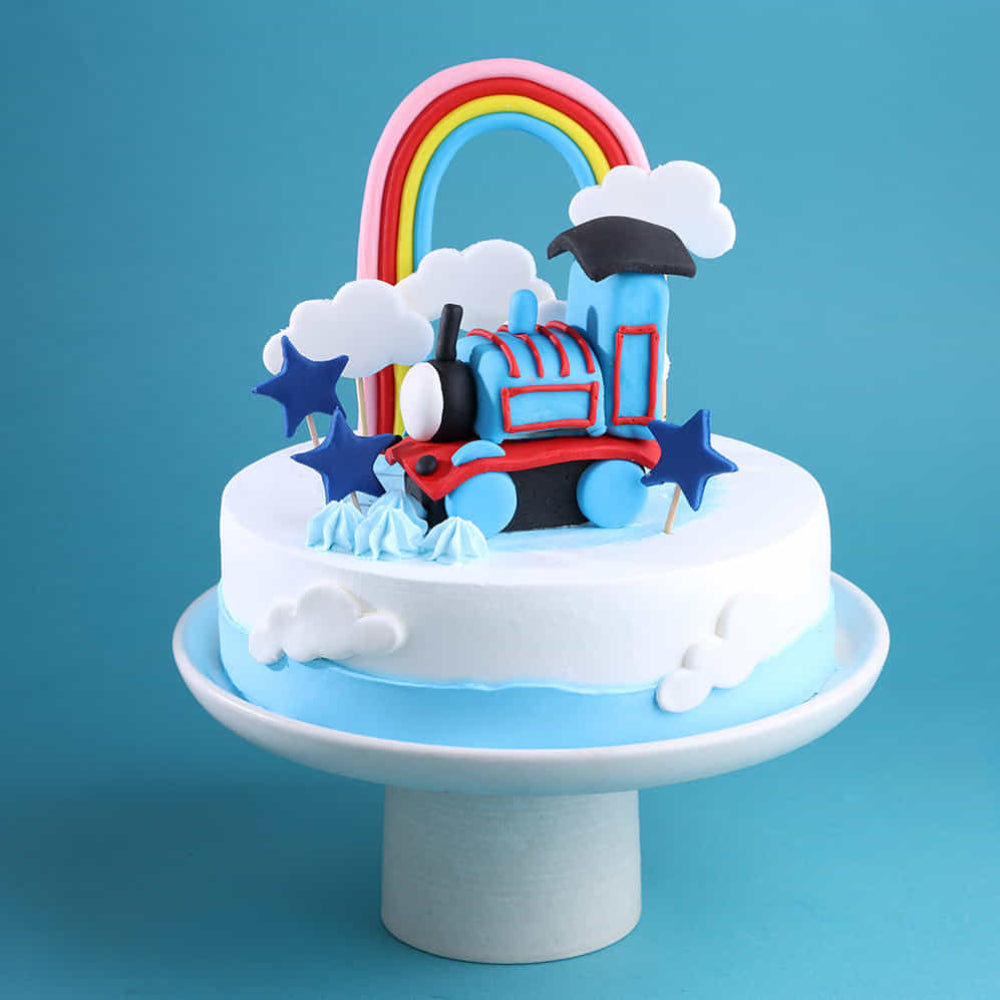 Train Rainbow Cake