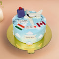 India Canada Travel Theme Cake