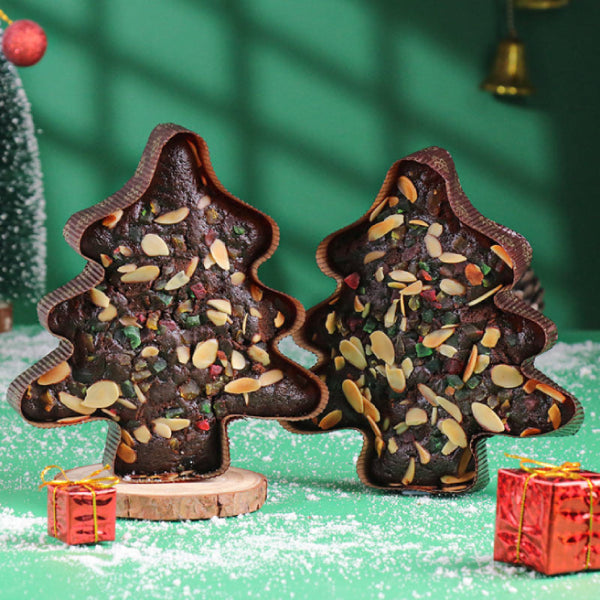 Tree Shaped Plum Cake 2 PCS