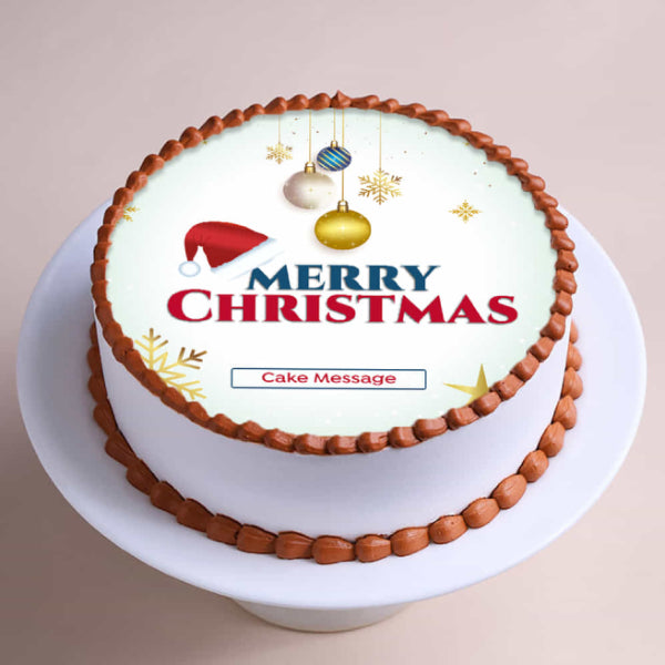 Merry Christmas Theme Cake