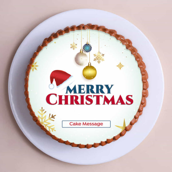 Merry Christmas Theme Cake
