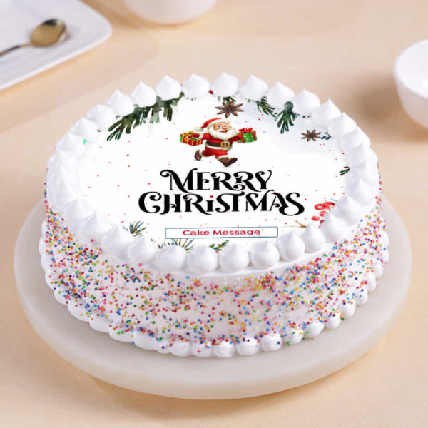 Santa Christmas Celebration Theme Cake