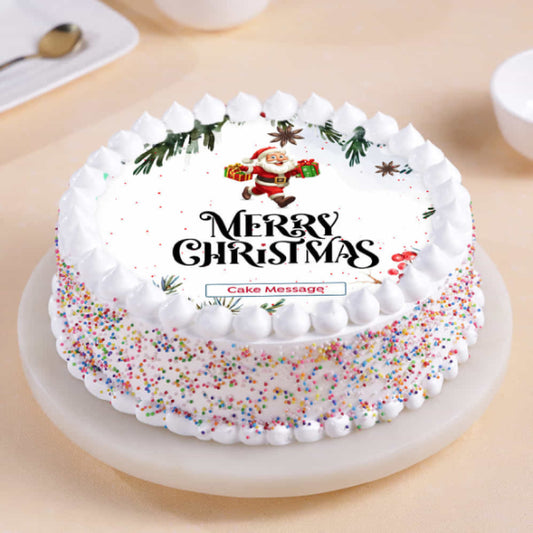 Santa Christmas Celebration Theme Cake
