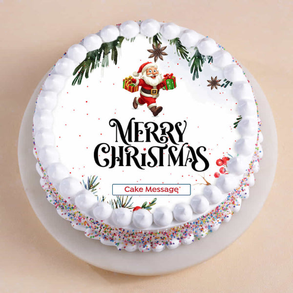 Santa Christmas Celebration Theme Cake