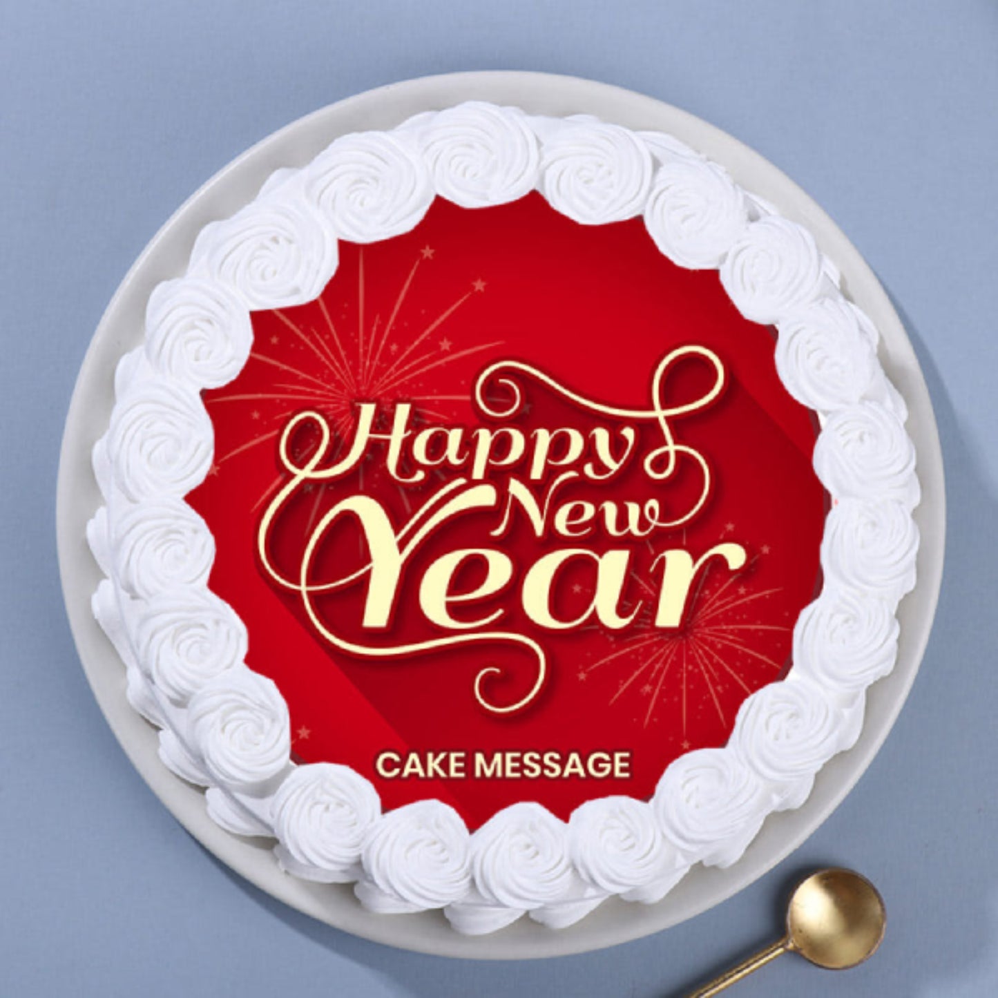 Happy New Year Poster Cake