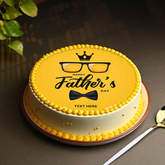 Happy Fathers Day Photo Cake